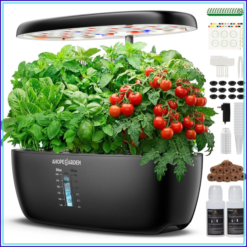 Led Grow Light - 12 Pod Hydroponic Garden with LED