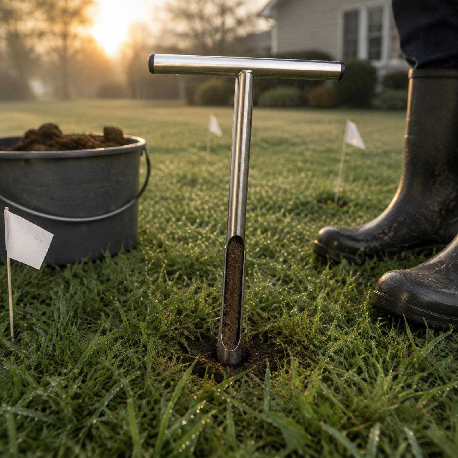 Stainless Steel Soil Sampler E - Gardening Tools Heavy Duty recension och pris