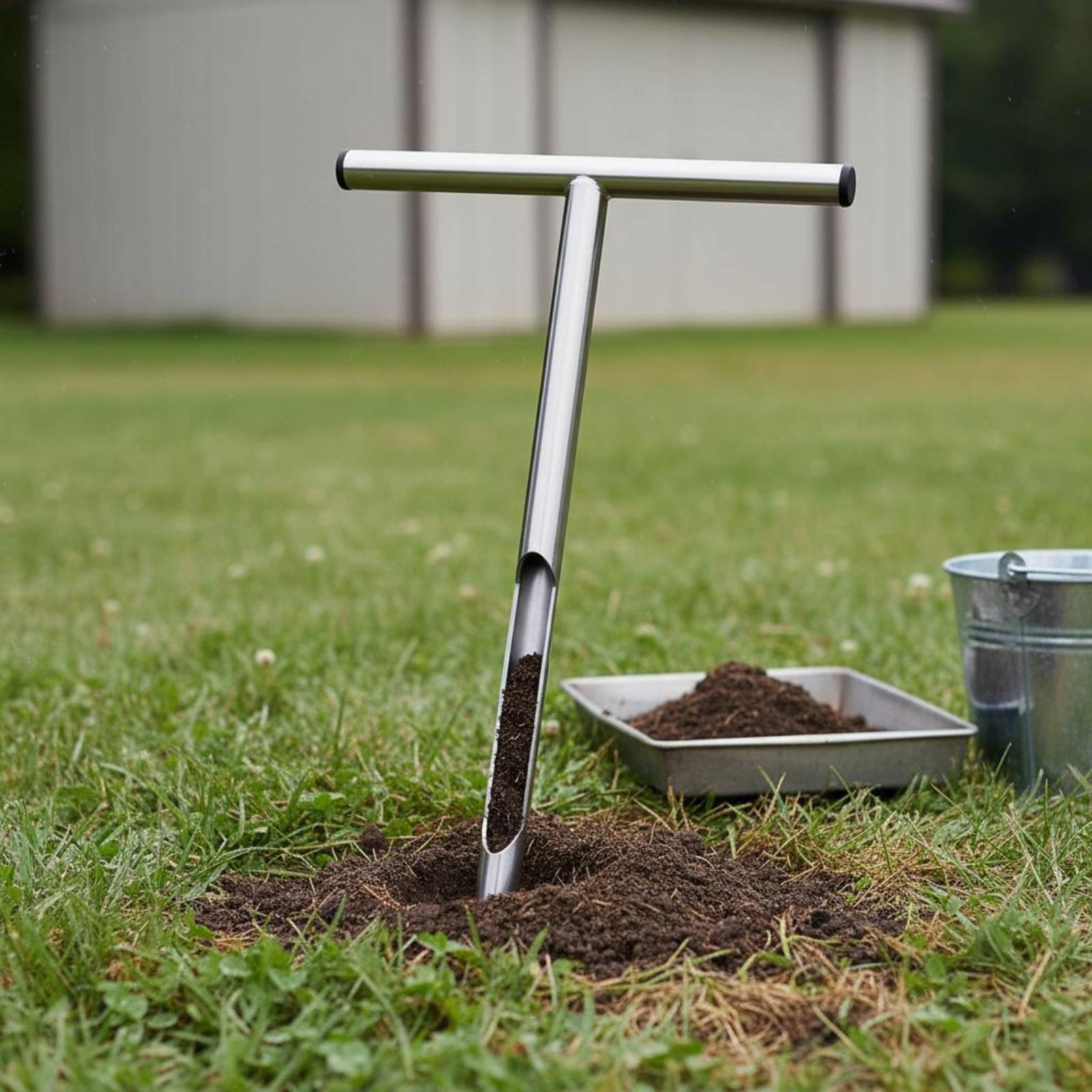 Stainless Steel Soil Sampler E - Gardening Tools Heavy Duty recension och pris