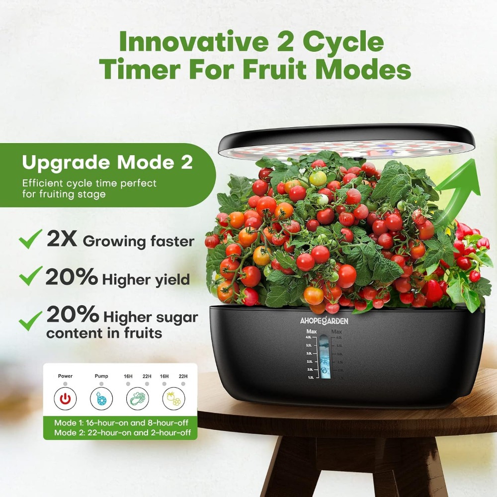 12 Pod Hydroponic Garden with  - Led Grow Light recension och pris