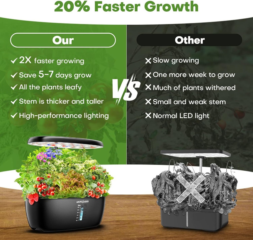 12 Pod Hydroponic Garden with  - Led Grow Light recension och pris